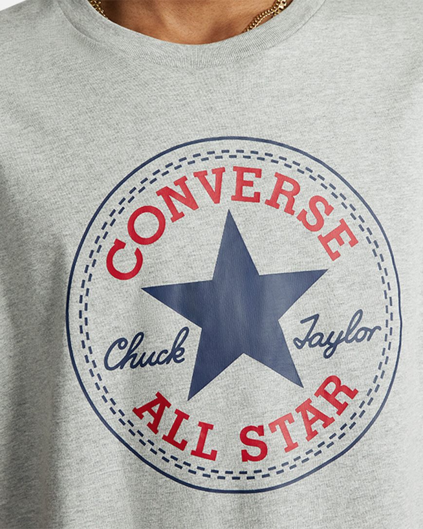 Dámské T-Shirts Converse Go-To All Star Patch Standard Fit Šedé | CZ FYSO32